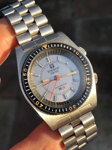 【送料無料】腕時計　ウォッチ　ビンテージティソアラームブレスレットアラームhermosa vintage tissot pr516 reloj hombre de pulsera de alarma sonora｜hokushin