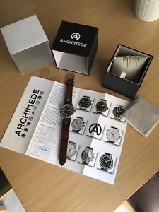 【貨物輸送無料】ウォッチ 御覧なさる 飛行士archimede pilot 39 h automatic eta28242 as