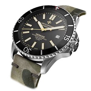 【送料無料】腕時計　ウォッチ　マニュアルダイバースイスカムフラージュmeccaniche veneziane hombre automatico diver reloj nereide ardesia camuflaje suizo
