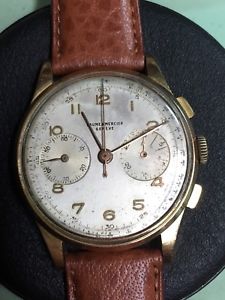 【送料無料】腕時計　ウォッチ　クロノグラフヴィンテージメルシエｋケースchronograph vintage baume amp; mercier 18k landeron 48 heavy case