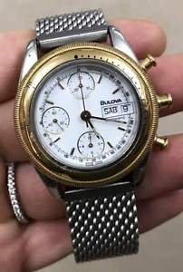 【送料無料】腕時計　ウォッチ　クロノグラフゴールドクロノグラフbulova chronograph cronografo oro gold automatic automatico day date