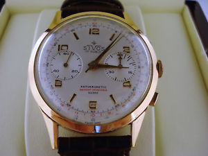 【送料無料】腕時計　ウォッチ　ヴィンテージクロノグラフゴールドゴールドｇreloj de pulsera vintage sivos chronograph automatic 750 gold or oro 18k aprox 47,2 g
