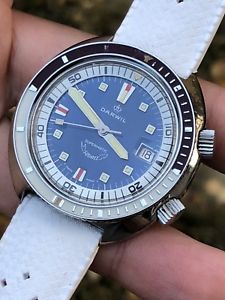 【送料無料】腕時計　ウォッチ　ダイビングステンレススチールベゼルスイスイータビンテージvintage para hombres reloj de buceo darwil squale interior bisel de acero suizo eta 2782 40,8m