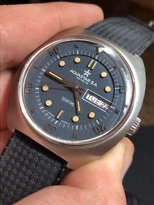 【送料無料】腕時計　ウォッチ　ビンテージメンズオートマチックダイバースチールウォッチvintage aquastar seatime automtico para hombre diver reloj acero 40mm como 2066