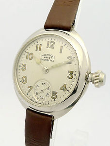 【送料無料】腕時計　ウォッチ　メッキアラームingersoll wrist radiolite latnplateadas reloj hombre de los aos 3040er
