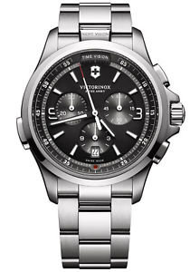 【貨物輸送無料】ウォッチ 御覧なさる ナイトビジョンアラームマニュアルクロノグラフクロノvictorinox reloj hombre night vision chronograph chrono 241780 メンズ腕時計-腕時計