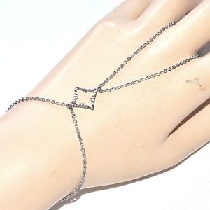 【送料無料】ブレスレット　アクセサリ―　チェーンブレスレットパターンステンレスchain hand bracelet ring pattern stainless steel chiselled