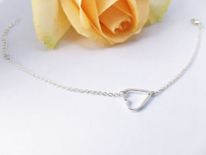 【送料無料】ブレスレット　アクセサリ―　シルバーハートアームチェーンブレスレットsilver heart arm chain friendship bracelet