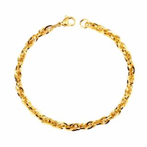 【送料無料】ブレスレット　アクセサリ―　シンプルブレスレットブレスレットas fr32625 simple bracelet chaine en or pour charm bracelets acier inoxydable h