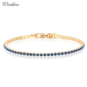 【送料無料】ブレスレット　アクセサリ―　ブレスレットプラーククリスタルas fr37923 10colors couleur or jaune bracelets pour femmes plaque cristal maill