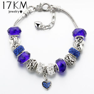 【送料無料】ブレスレット　アクセサリ―　アルジェントビンテージブレスレットレas fr36764 couleur argent vintage charm bracelets en verre pour les femmes alli