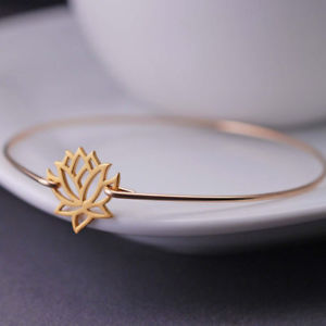 【送料無料】ブレスレット　アクセサリ―　ロータスブレスレットプランタンメインas fr50183 fleur de lotus bracelet entiers alliage de printemps main femme plaq