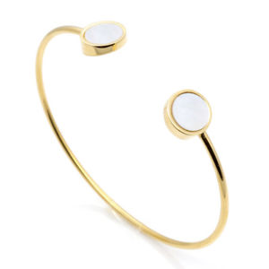 【送料無料】ブレスレット　アクセサリ―　asfr50226トレンディgeometriqueダブルclassiquelesシェルfas fr50226 trendy geometrique double classique bracelet pour les femmes shell