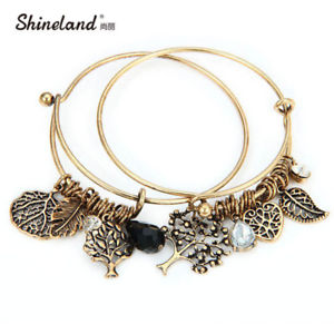 【送料無料】ブレスレット　アクセサリ―　asde50752 2pcロットロケットlebenボームブラットmetallzog pas de50752 2pc lot retro adjustablelebenbaumblattfrauen metall frau zog p