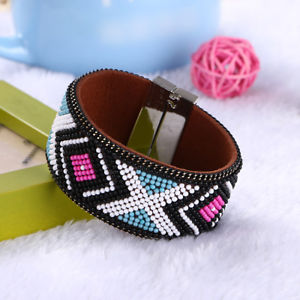 【送料無料】ブレスレット　アクセサリ―　ブレスレットブレスレットas fr34505 bijoux femme en cuir bracelet magnetique bracelets alliage de zinc f