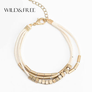 【送料無料】ブレスレット　アクセサリ―　シャルムベージュブレスレットソファデas fr34499 et sans femmes charme 3 couches beige corde bracelets en alliage de