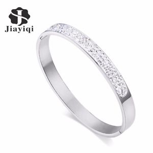 【送料無料】ブレスレット　アクセサリ―　デタイタンクリスタルas de33288 titan stahl silber farbe fur deauen edelstahl kristall charm bracele