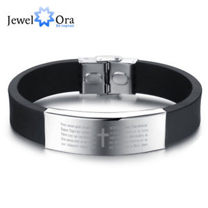 【送料無料】ブレスレット　アクセサリ―　asde30677silikon edelstahljeweloraカフスas de30677 muster silikon edelstahl manner jewelora cuff bracelets