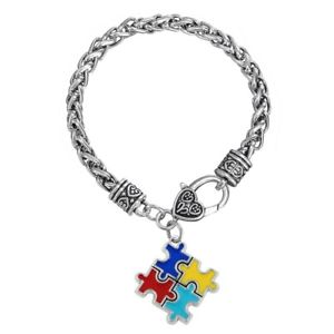 【送料無料】ブレスレット　アクセサリ―　ブレスレットas fr35204 bracelets en alliage de zinc email autisme branche charm metal