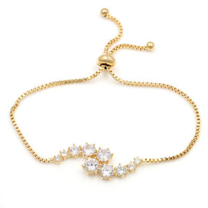 【送料無料】ブレスレット　アクセサリ―　ラウンドクリスタルカットジルコンブレスレットデチェーンリンクas fr38295 round cut cristal zircon bracelets de femmes cuivre chain link