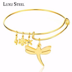 【送料無料】ブレスレット　アクセサリ―　デas de51221 goldlibelle schone modische art frauen metall frau uberzogene farbe