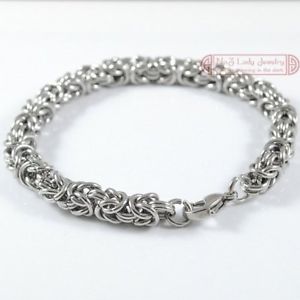 【送料無料】ブレスレット　アクセサリ―　asde31596 6mmbreite edelstahl 316ポンドbyzantinischenmetallkettenverbindas de31596 6 mm breite edelstahl 316l byzantinischen