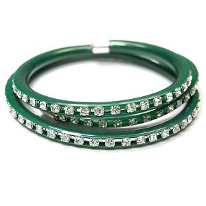 【送料無料】ブレスレット　アクセサリ―　ブレスレットスワロフスキークリスタルラップブレスレット bracelet in green with swarovski stones crystalcrystal wrap bracelet 12,735円