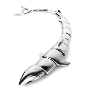 【送料無料】ブレスレット　アクセサリ―　ゴスロックパンクステンレススチールシャークデザインブレスレットカフgoth punk stainless steel novelty shark design bracelet cuff gift s2c6 f2s6