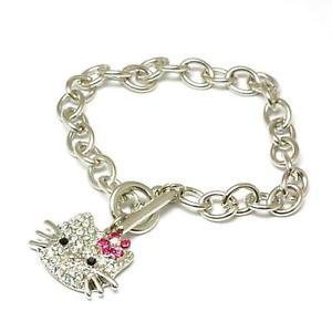 【送料無料】ブレスレット　アクセサリ―　コレクションラインストーンバーブレスレットthe olivia collection silvertone rhinestone set kitten 8 tbar bracelet