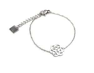 【送料無料】ブレスレット　アクセサリ―　チェーンブレスレットスチールシルバーアラベスクbc1808lfine chain bracelet with 316l charm arabesques steel silver
