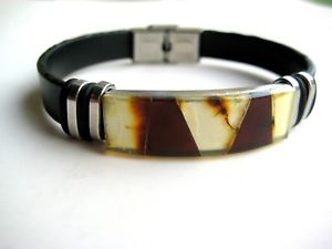 【送料無料】ブレスレット　アクセサリ―　バルトブレスレットmodern baltic amber bracelet for men