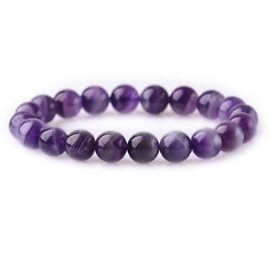 【送料無料】ブレスレット　アクセサリ―　アメジストクリスタルクォーツブレスレットプレゼントnatural dream amethyst crystal quartz bracelet women birthday gift 10mm