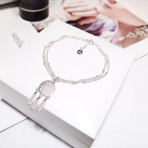 【送料無料】ブレスレット　アクセサリ―　ファッションシルバードリームキャッチペンダントブレスレットエンゲージメントfashion s925 silver three circles dream catch pendant bracelet engagement gifts