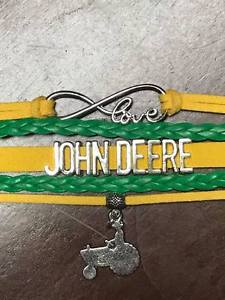 【送料無料】ブレスレット　アクセサリ―　ジョンディアトターロープブレスレットアメリカjohn deere infinity love womens adjustable charm tractor rope bracelet usa