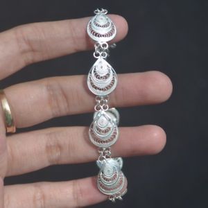 【送料無料】ブレスレット　アクセサリ―　ハンドメイドスターリングシルバーバリデザインブレスレットpretty handmade 925 sterling silver bali filigree design bracelet 60006157