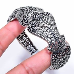 【送料無料】ブレスレット　アクセサリ―　ワークプレーンハンドメイドジュエリーカフブレスレットethnic filigree work plain gemstone handmade jewelry cuff bracelet adst