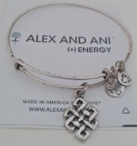 【送料無料】ブレスレット　アクセサリ―　アレックスアニエネルギーロシアalex and ani energy endless knot russian silver color expandable bracelet