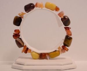 【送料無料】ブレスレット　アクセサリ―　タイガーアイブレスレットストレッチ listingpolished stone tiger eye stretch bracelet autumn colors