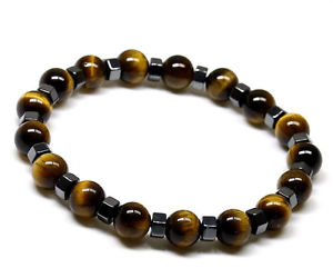 【送料無料】ブレスレット　アクセサリ―　キャッツアイヘマタイトバランシングチャクラビーズブレスレットuk men ladies lava tigers eye hematite healing balancing chakra bead bracelet