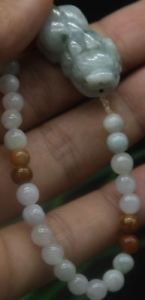 【送料無料】ブレスレット　アクセサリ―　jade6mm002044913certified 3 color natural grade a jade jadeite 6 mm beads hand catenary 00204491