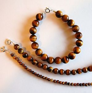 【送料無料】ブレスレット　アクセサリ―　タイガーアイブレスレットラウンドビーズtiger eye bracelet pretty jewel fine stones round beads 4, 8 or 10mm