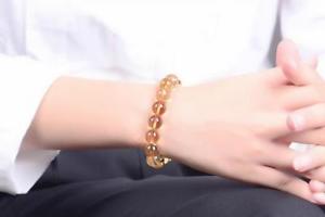 【送料無料】ブレスレット　アクセサリ―　listinggenuine10ラウンドブレスレットmm listinggenuine natural yellow citrine quartz crystal round beads bracelet 10 mm