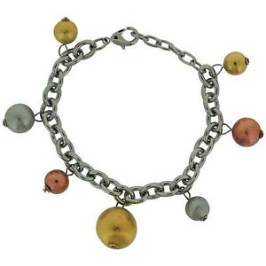 【送料無料】ブレスレット　アクセサリ―　トリプルトーンボールベルチャーリンクブレスレットエクステンダadorn triple tone ball charms belcher link bracelet 71 extender
