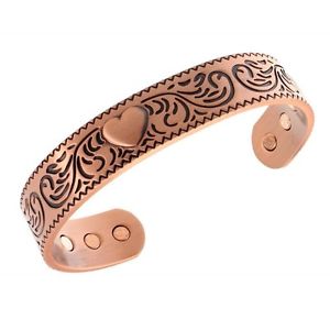 【送料無料】ブレスレット　アクセサリ―　ブレスレットmagnetic copper bracelet with heart