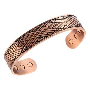 【送料無料】ブレスレット　アクセサリ―　ブレスレットmagnetic copper bracelet antiqued