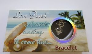 【送料無料】ブレスレット　アクセサリ―　シェルブレスレットオイスターボックストグルlove pearl clam shell bracelet genuine pearl in oystertoggle pretty box