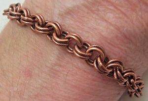 【送料無料】ブレスレット　アクセサリ―　ブレスレットリンクウィーラーcopper bracelet linked wheeler sciatica arthritis healing folklore cb 298