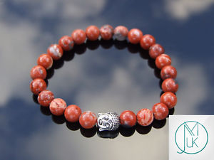 【送料無料】ブレスレット　アクセサリ―　ジャスパーブレスレットヒーリングbuddha brecciated jasper natural gemstone bracelet 69 elasticated healing