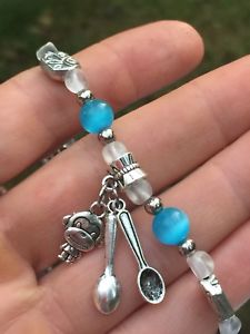 【送料無料】ブレスレット　アクセサリ―　spoonieブレスレットspoonie565spoonie chronic illness cause bracelet cats eye blue spoonie monkeys size 565