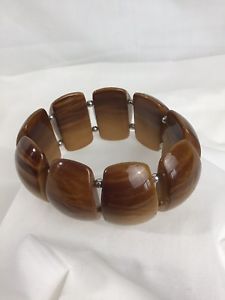 【送料無料】ブレスレット　アクセサリ―　アクリル8bohoニューlistinglargeビッグオンブルブラウン listinglarge bracelet stretch big bead ombre brown dark to light acrylic 8 boho